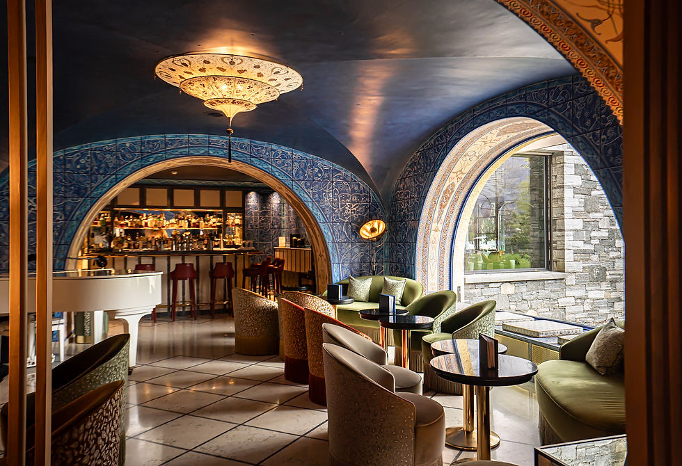 The stunning Bar Bassa Selim at Castello del Sole
