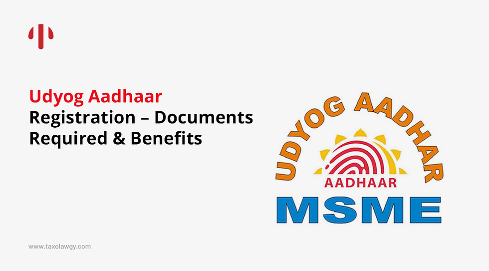 Know more about Udyog aadhar registration certificate 