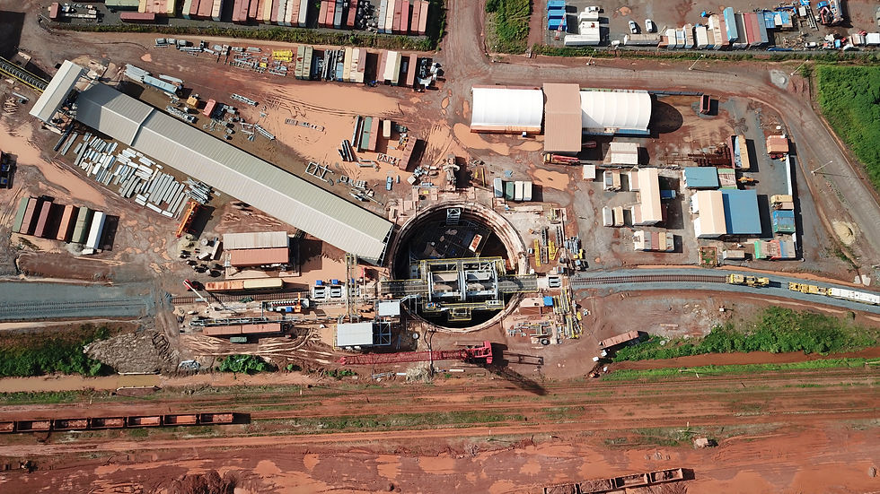 Ariel view of the Ashton Bulk designed Wagon Tippler installation in Guinea