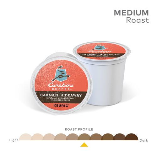 Thumbnail: Caribou® Caramel Hideaway Coffee - K-Cup® - Regular - Med Roast - 24ct