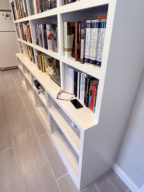 Custom Cabinets Daytona Beach | Revere90 | Process | Custom Bookshelves Detail