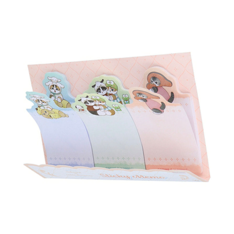 縮圖：【サンスター sun-star 文具 公式】 ダイカット付箋 模切便籤紙 Mofusand x Sanrio Characters