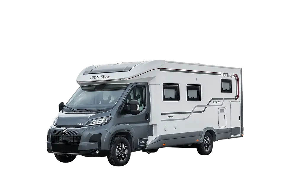 camper toscan rivolto verso sinistra, camping garage camper giottiline toscan 69gc, giottiline toscan 74gc, giottiline toscan74nf