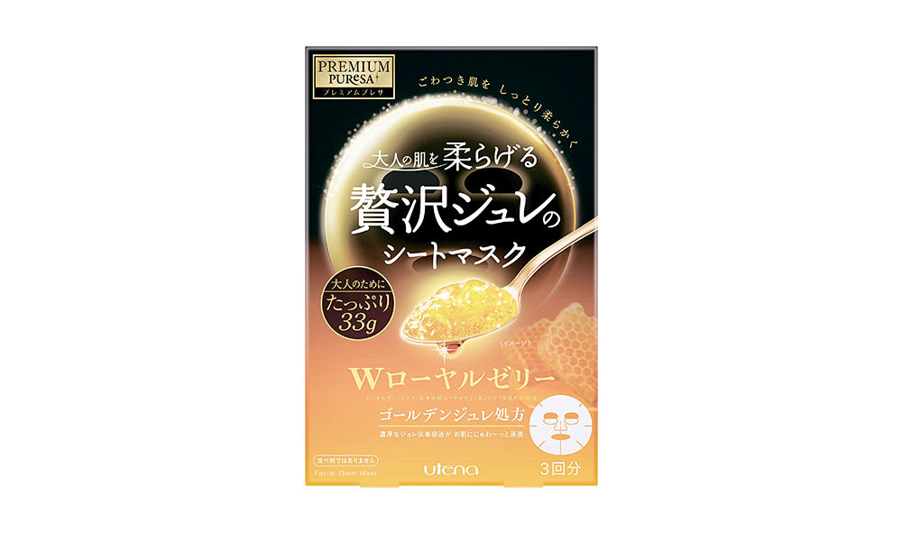 Utena Premium Puresa 蜂皇漿黃金啫喱面膜 3片裝