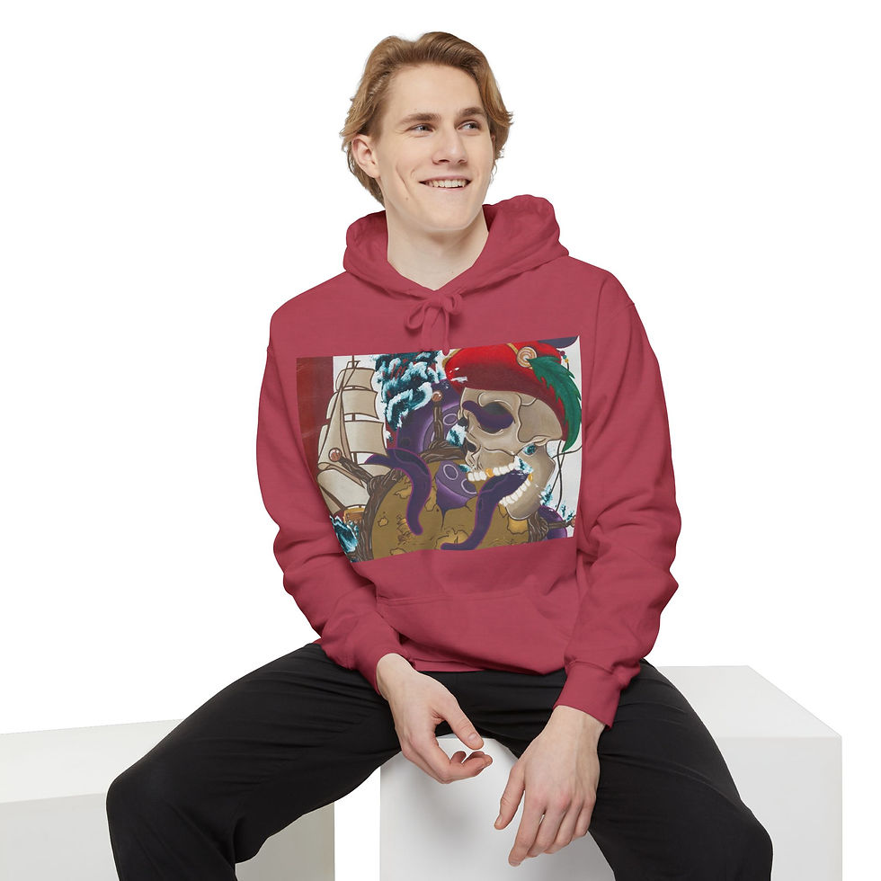 Thumbnail: Smiling man in Octopus Skull Hoodie