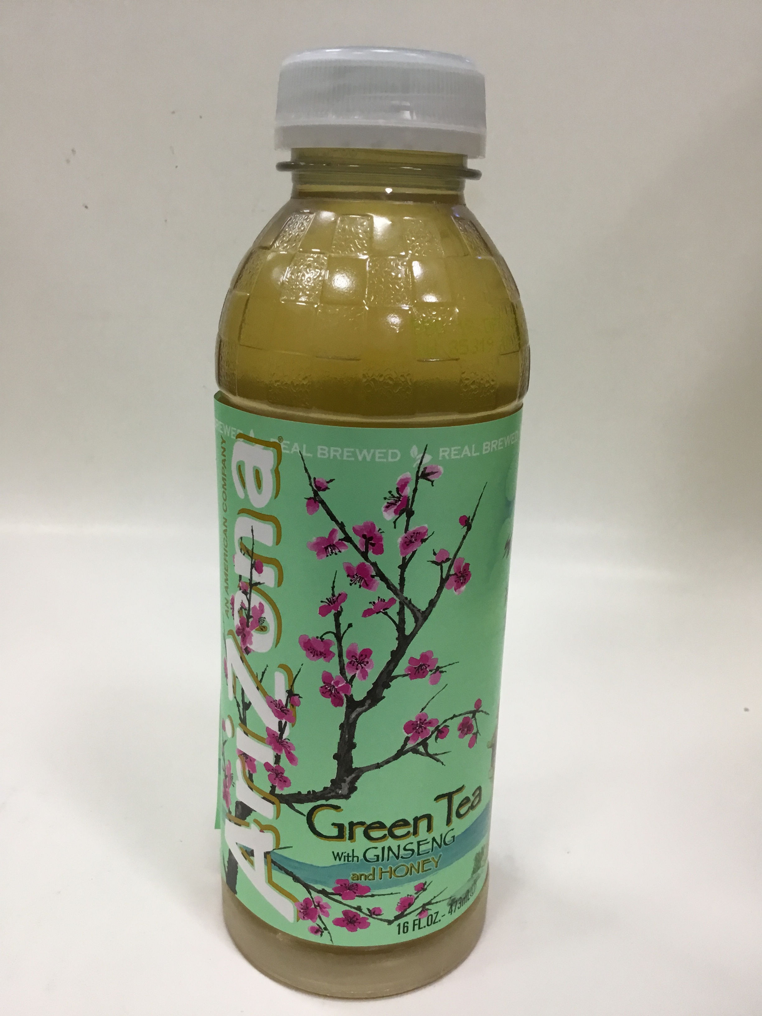 GREEN TEA BEVERAGE WITH GINSENG 16floz