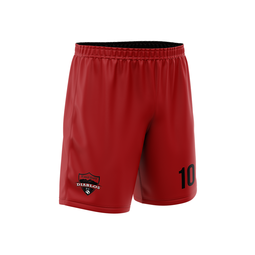 DIABLOS AWAY GAME SHORTS (RED)
