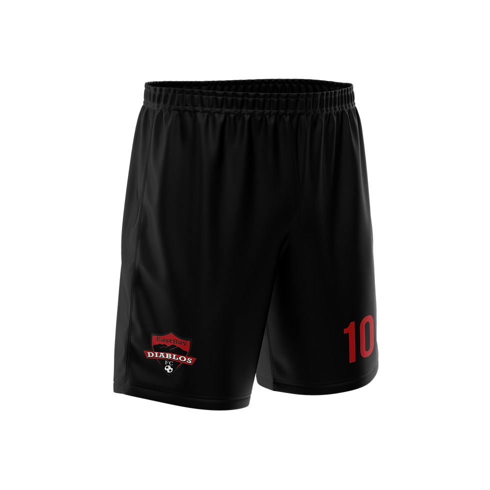 DIABLOS HOME GAME SHORTS (BLACK)