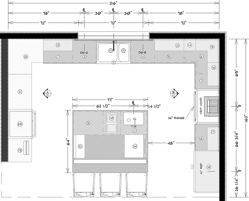 Kitchen remodel floor plan