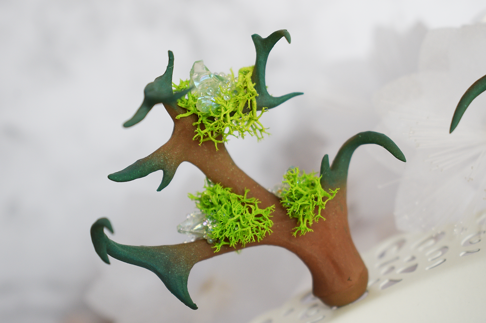 Miniature : Paire de cornes "Bois" pour poupées Pullip, Blythe et BJD SD / MSD