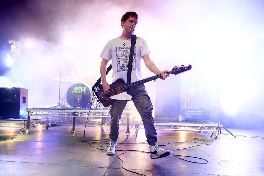 Mark Hamilton on Bass for Ash on stage at The Bearded Theory Festival 2025