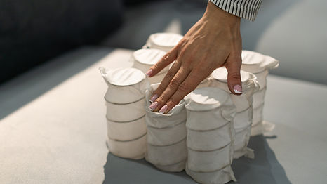 Independent spring blocks packed in spunbond. Bonding layers of springs. Furniture manufac