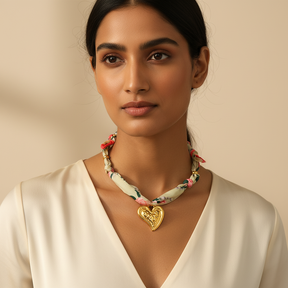 Thumbnail: Mi Amor Scarf Necklace