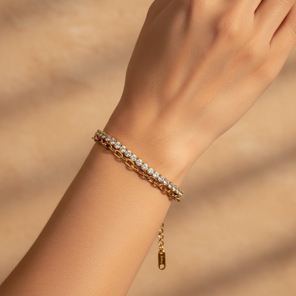 Chic Câble Doublet Bracelet