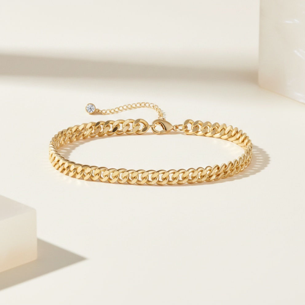 Gold Cuban Chain Anklet