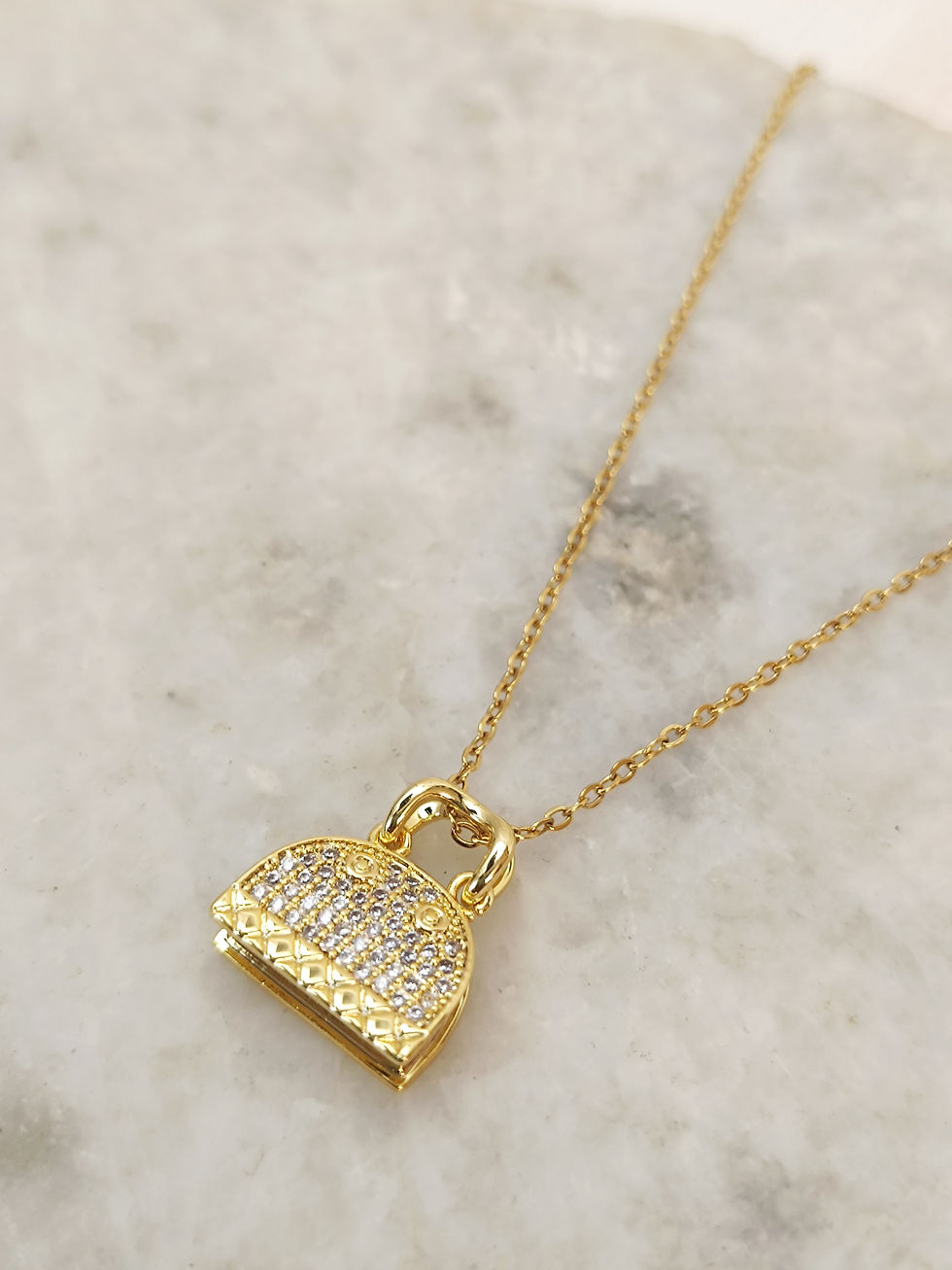 Purse CZ Necklace