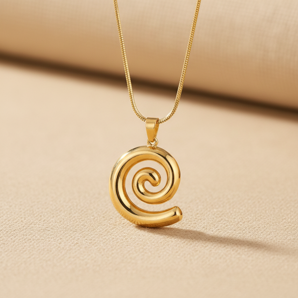 Eternal Spirale Gold Pendant Necklace