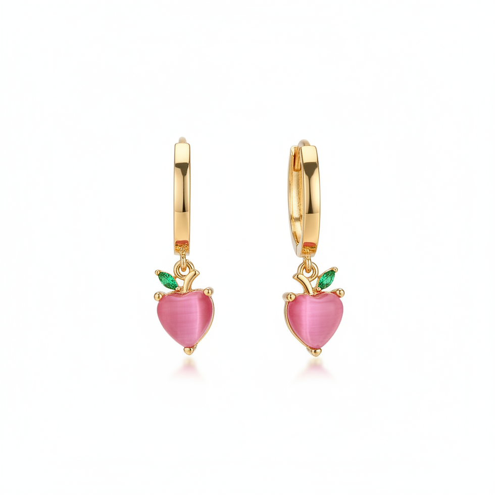 Thumbnail: Fraise d'Amour Cat's Eye Hoops