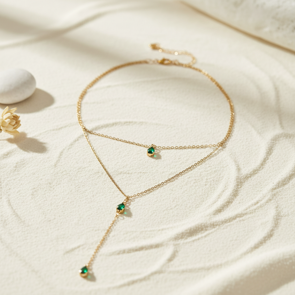 Verte Diamant Deux Necklace