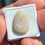 Thumbnail: Free form white opal with red green fire pattern