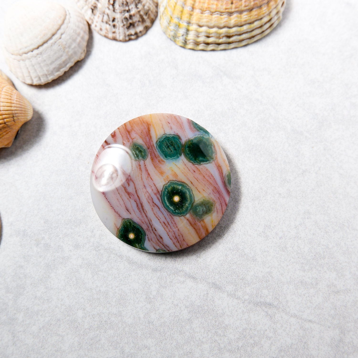 Ocean Jasper Round Cabochon - EO-339