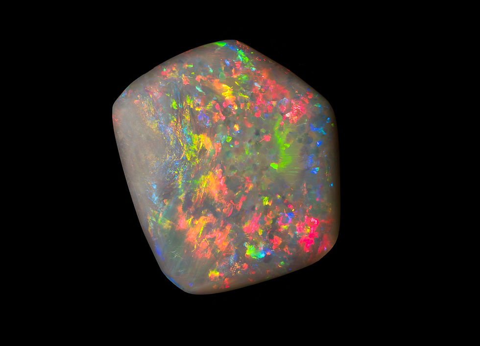 The Elegance of White Opal