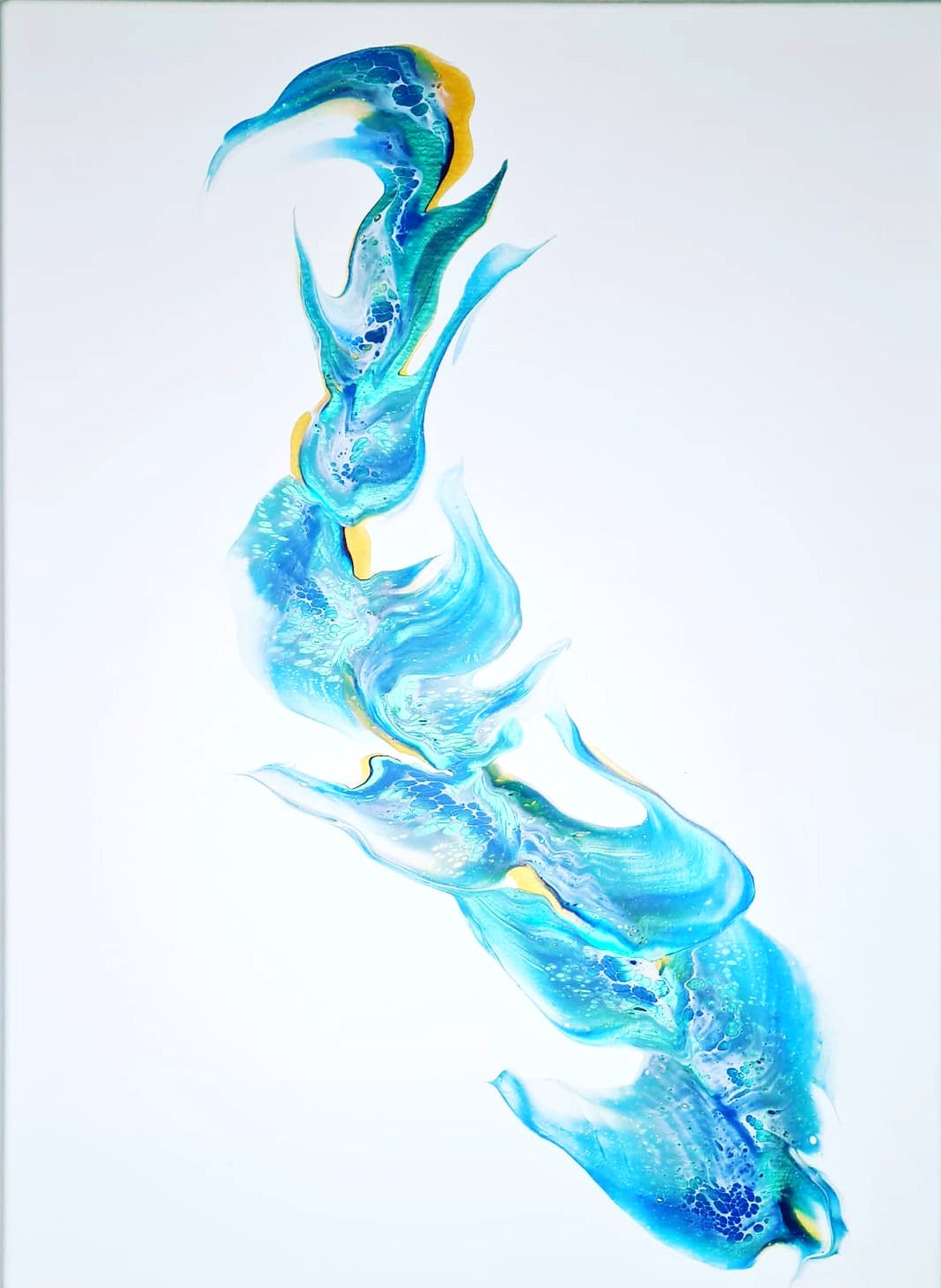 Peinture Acrylique Pouring Marseille  REF-021