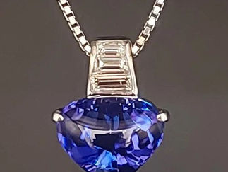PT900/850タンザナイトペンダント3.82ctダイヤモンド0.26ct(1208000022315)