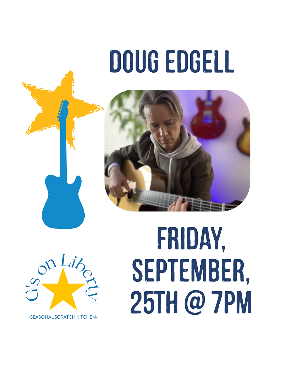 Live Music w/ Doug Edgell, September 25