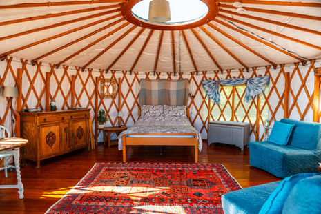 Inside the Yurt
