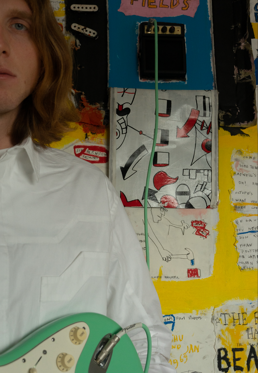 Fashion editorial mode homme painting music playable artwork - MAATOUT