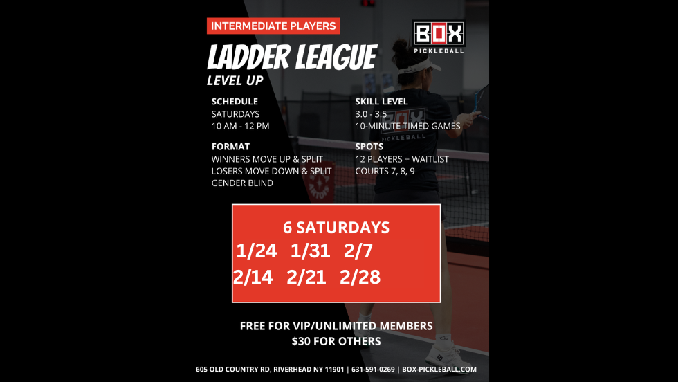 Intermediate 3.0-3.5 Ladder League