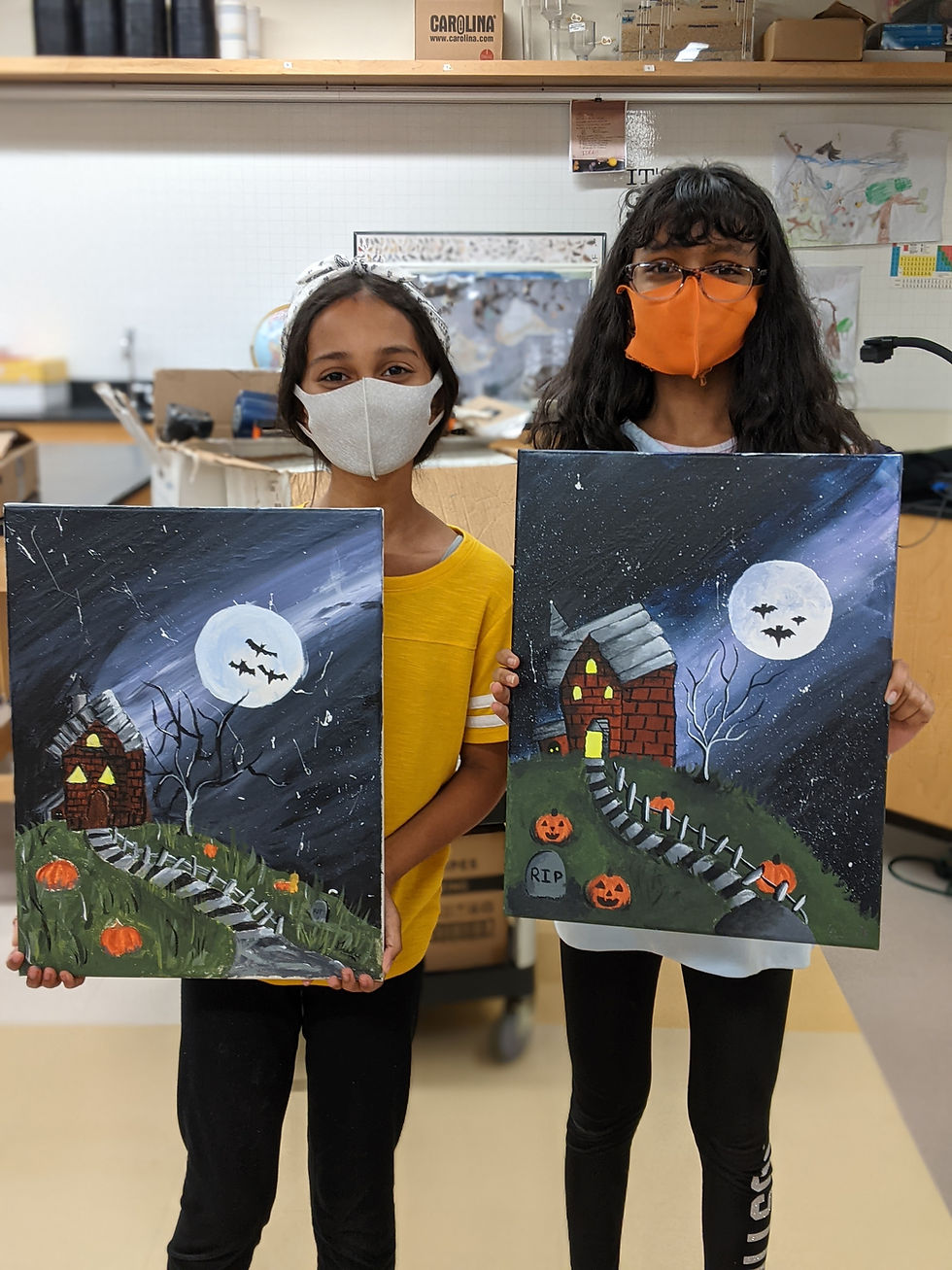 After School Program-Halloween-Student Painting