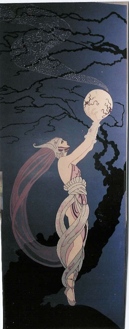 Hallway Mural - Erte Fireflies