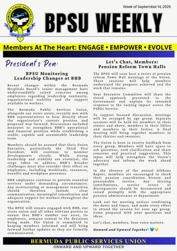 BPSU Weekly - September 14, 2026