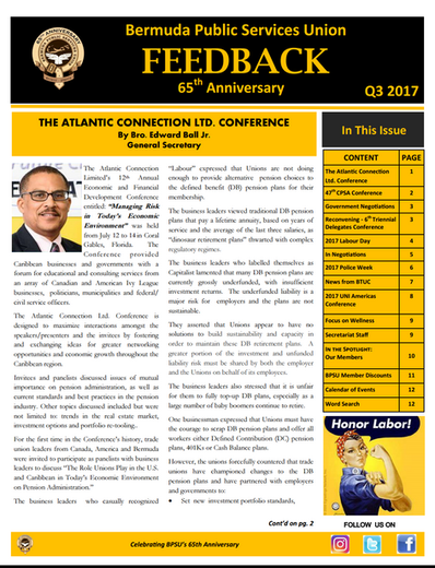 BPSU Feedback Newsletter Q3 2017