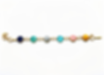 Annasach The Amara bracelet, multi-colour glass cabochons in gold-plated brass settings, f