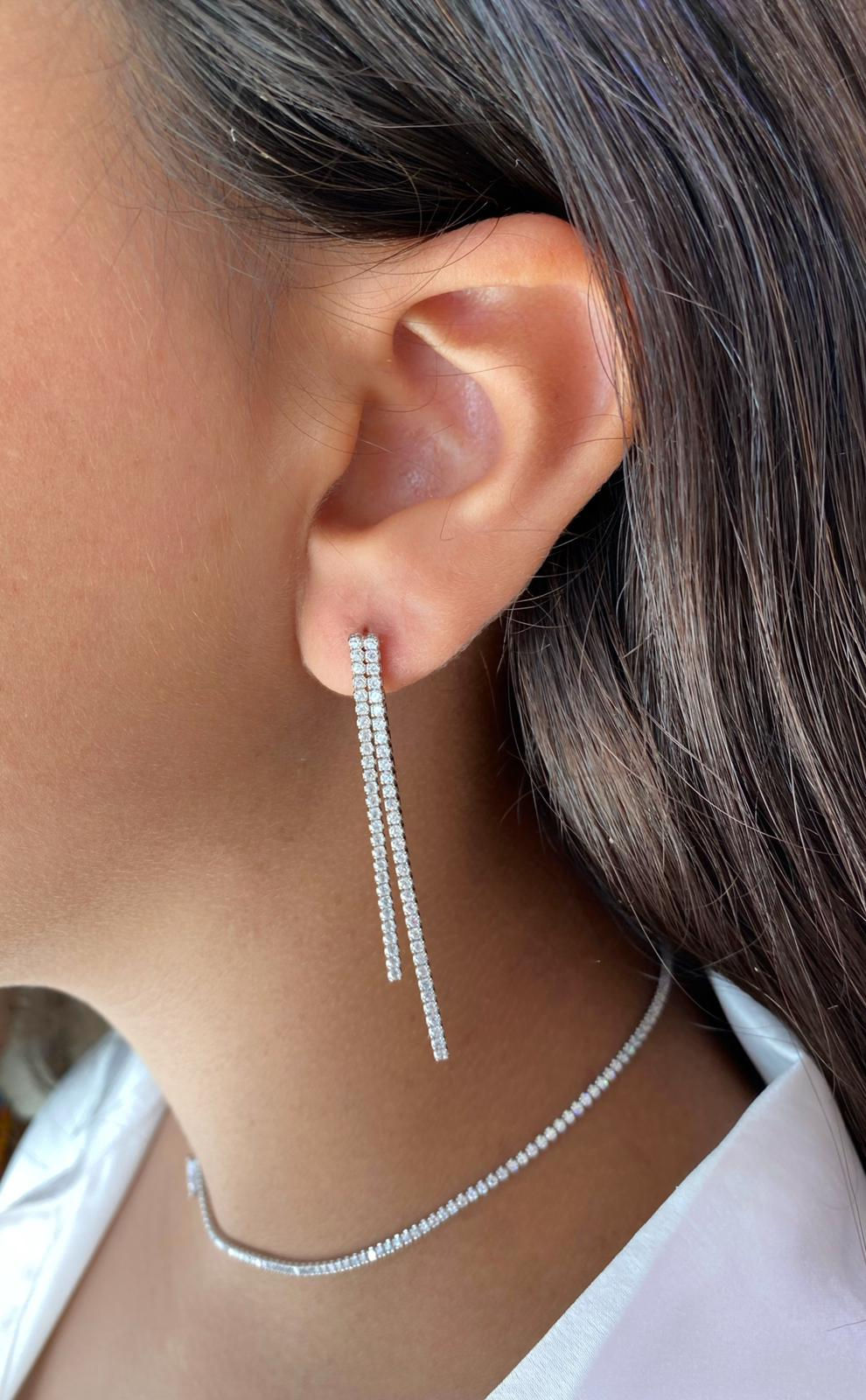 עגיל טניס כפול 