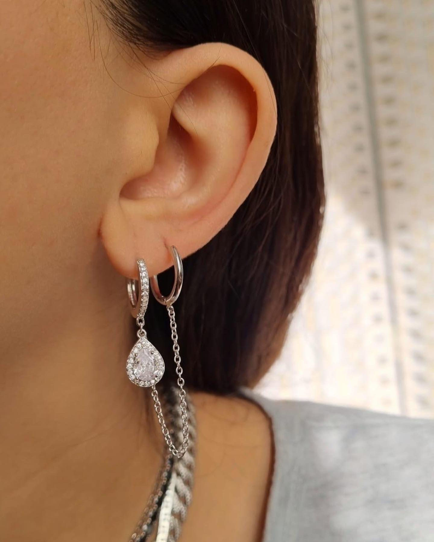 עגיל דאבל טיפה 