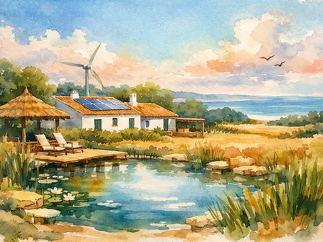 Alojamento sustentável no Alentejo Litoral