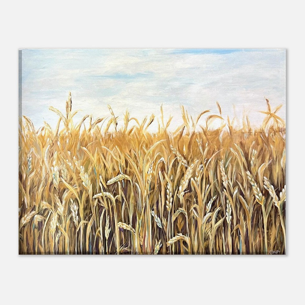 Thumbnail: Golden Wheat Fields - Canvas Print FREE shipping