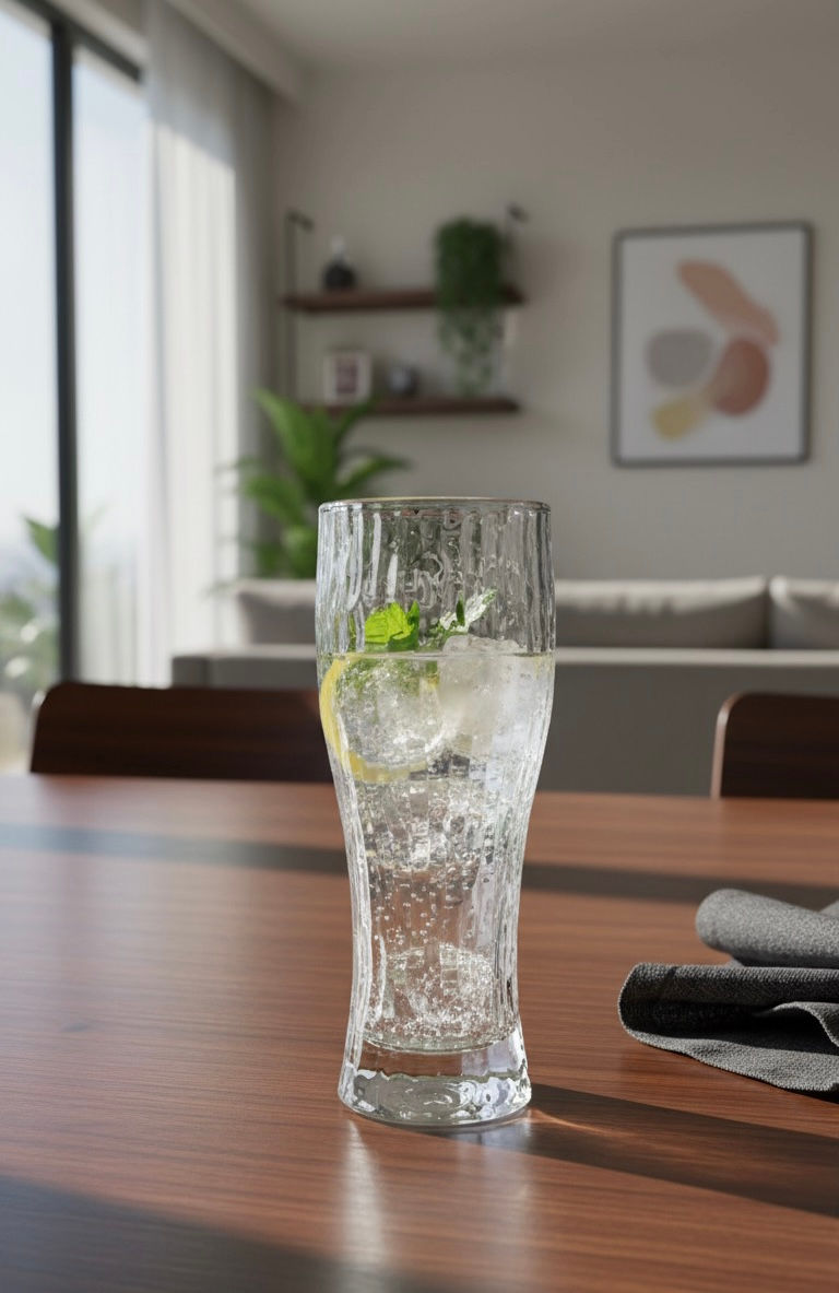 Thumbnail: Shrockery Textured Highball Glasses Set of 2 – | Beer Glasses | Juice Glasses