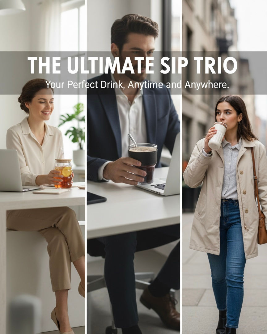 Thumbnail: Aesthetic Sipper Combo| Best Gift Option | 3 sippers in a price of 1