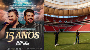 Zé Neto & Cristiano anunciam show histórico em comemoração aos 15 anos de carreira em Brasília