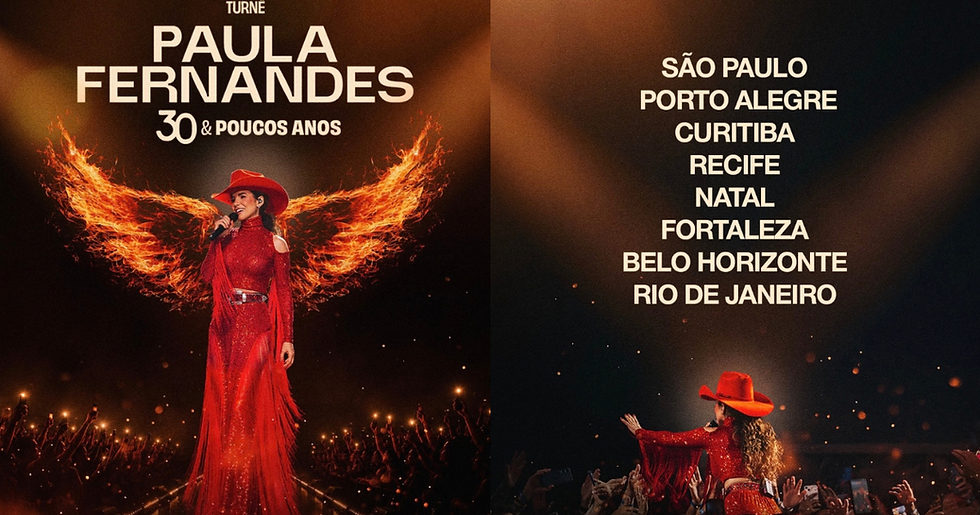 Paula Fernandes anuncia turnê 30 & Poucos Anos