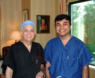Dr Srinjoy Saha with Prof Foad Nahai, eminent plastic surgeon, at Emory Aesthetics Center in Atlanta