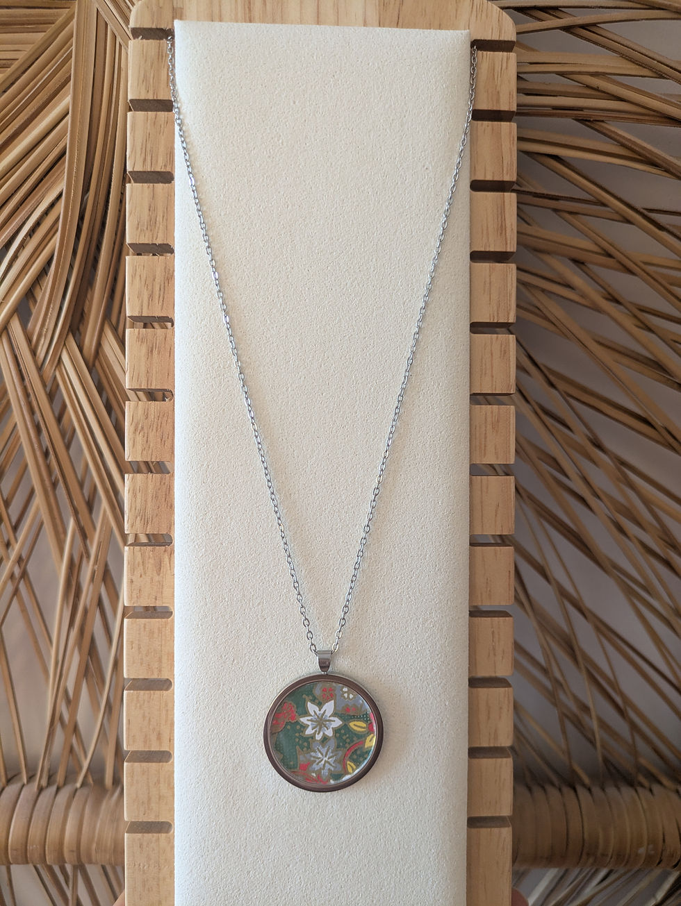 Miniature : Collier cabochon - Début d'automne 