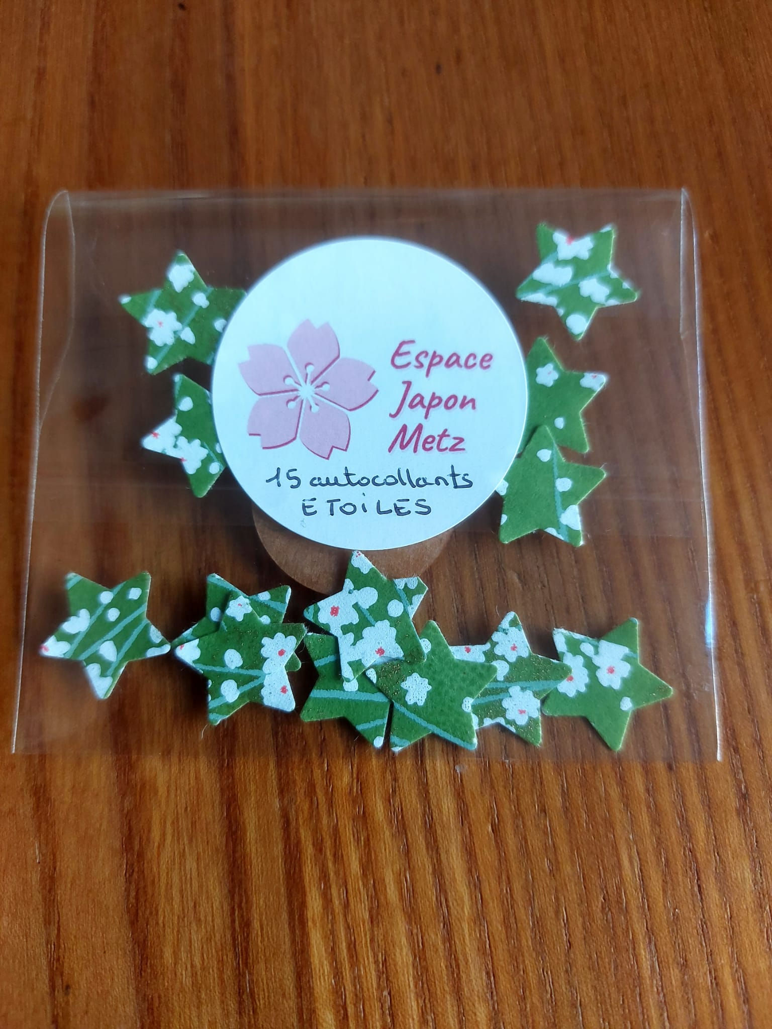 Stickers autocollants japonais - Etoiles - Verts