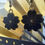 Miniature : Boucles d'oreilles SAKURA - Noires
