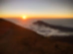 Sunset over the Serengeti from Mount Kilimanjaro in Africa